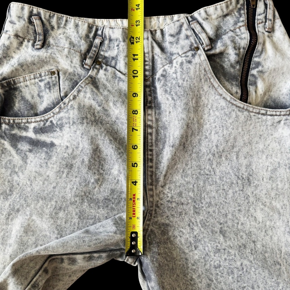 Unionbay Vintage 80s Acid Wash High Waisted Tapered Denim Jeans Size 10 12 Indie - Picture 5 of 10